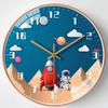 14-inch 35cm wall clock children's room bedroom mute clock living room planet space space living room wall clock