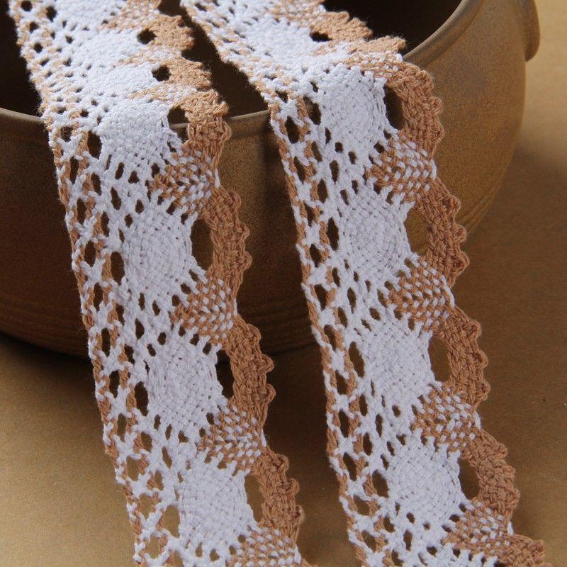 New Lace Accessories Decorative Handmade DIY Material Pack Embroidery Cotton Sewing Lace Belt Apparel Sewing Supplies