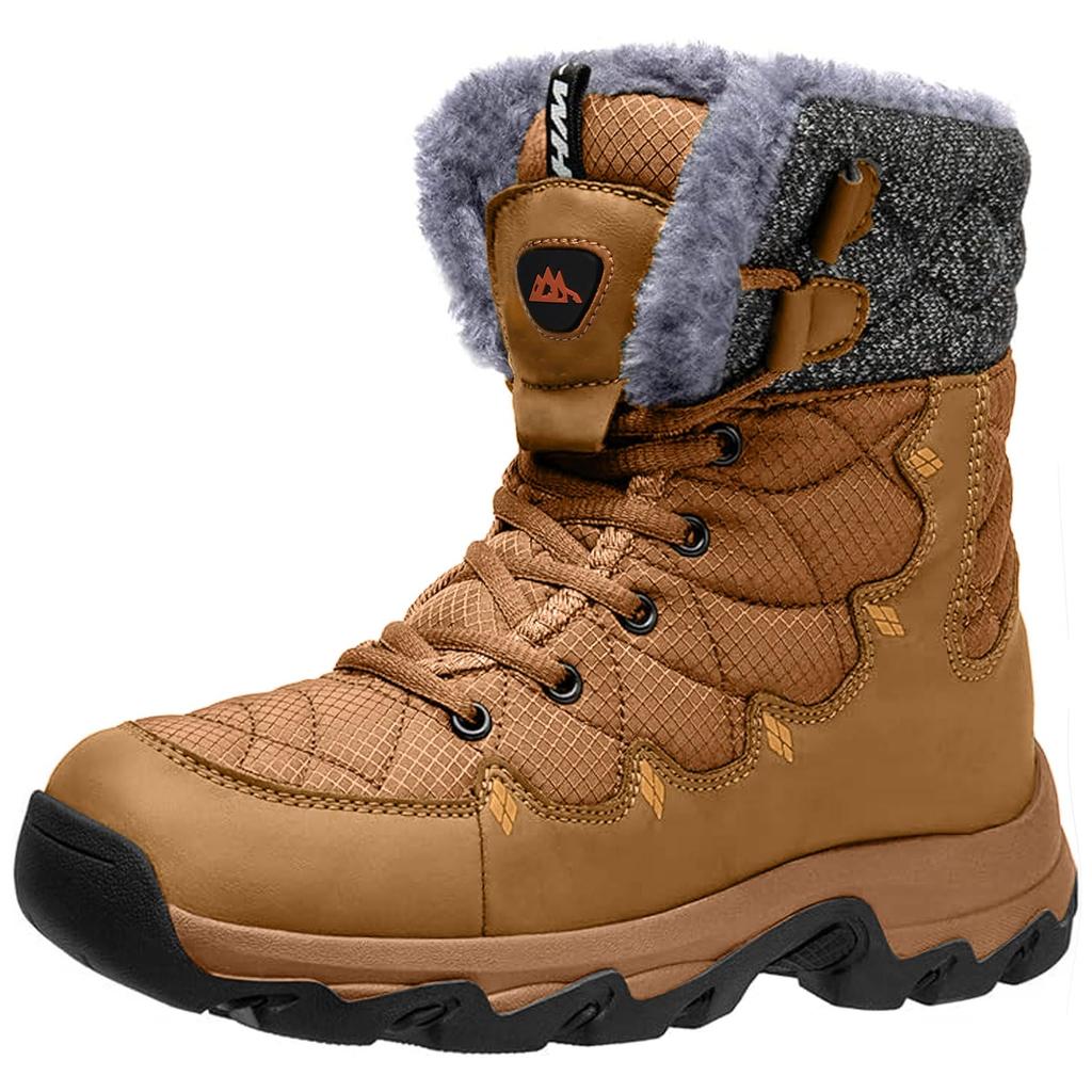 BTNTN Snow and Cold Winter Cold Weather Boots with Fleece Winter Water Size Size Boots, Men's Women's, Waterproof, Weather, Shoes, Non-Slip, Lining,