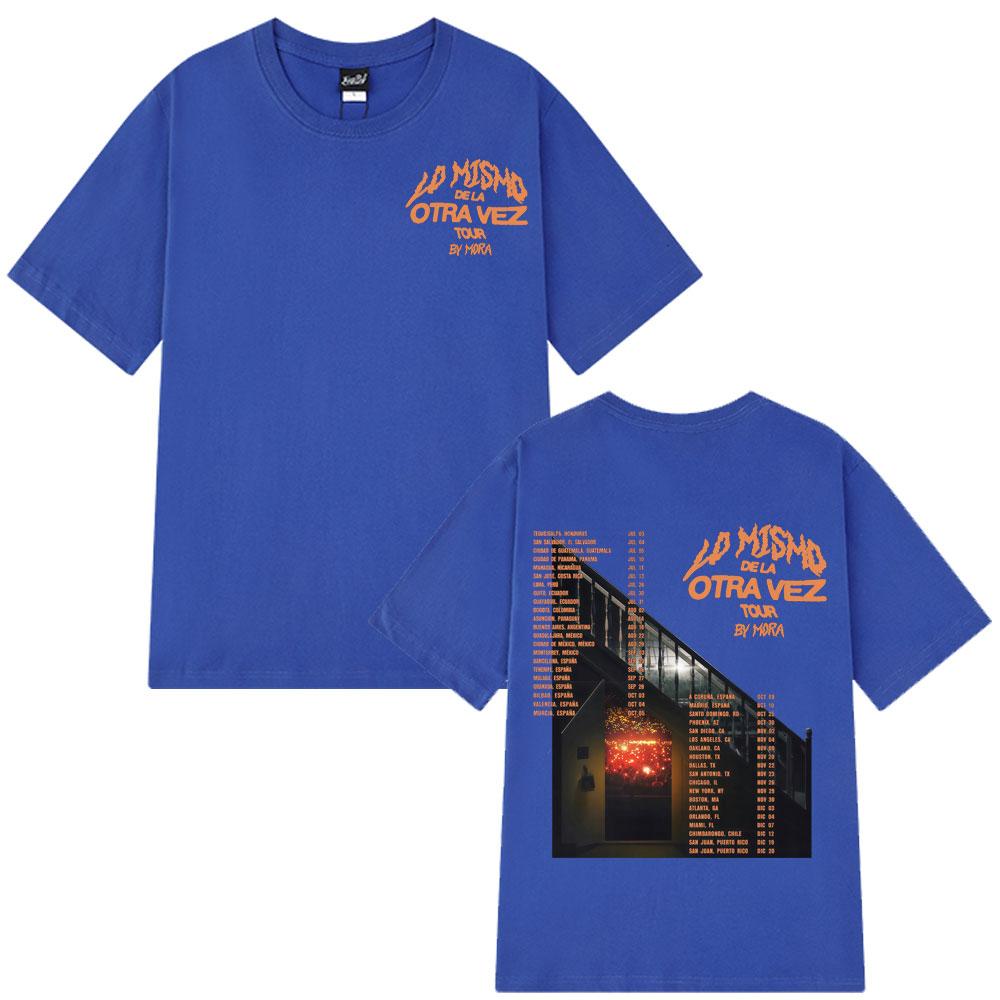 2025 Léto Mora Lo Mismo Dela Otra Vez Tour Merch Gotické Pánské Dámské Hip Hop 100% Čistá Bavlna Tričko Oversized Harajuku Tričko