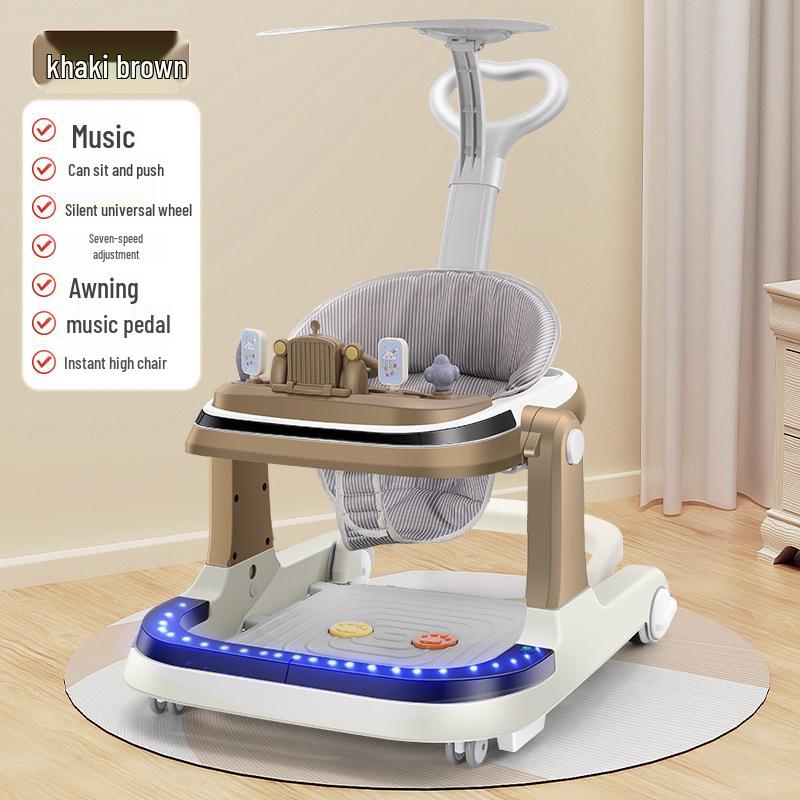 Rechargeable Remote-Controlled Baby Walker Car with Anti-Rollover Safety