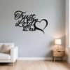 Trust In Lord Metal Wall Art, Religious Iron Decor for Christian Living Room Bedroom Study Mantel, Inspirational Farmhouse Hanging Ornament