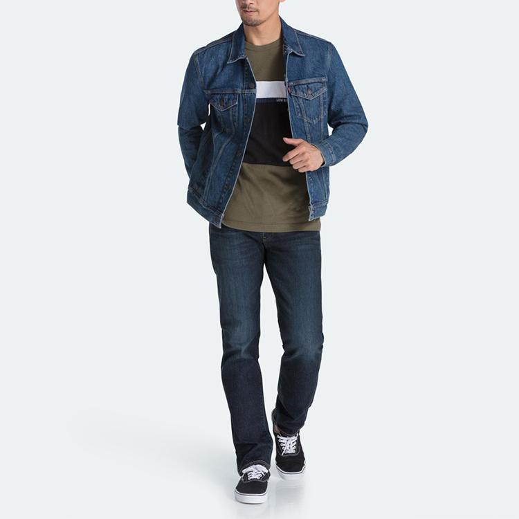 Levi's Heren Standaard Pasvorm Denim Trucker Jas Donkere Wassing 72334-0406
