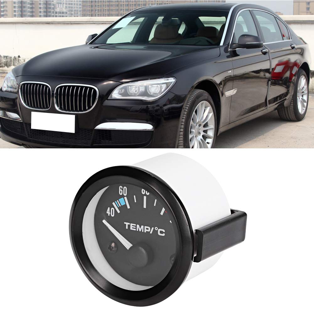 Car Temperature Meter LED Digital Temperature Meter Sensor 40-120 Degree 2" 52mm Blue Dial Light Truck Universal Car