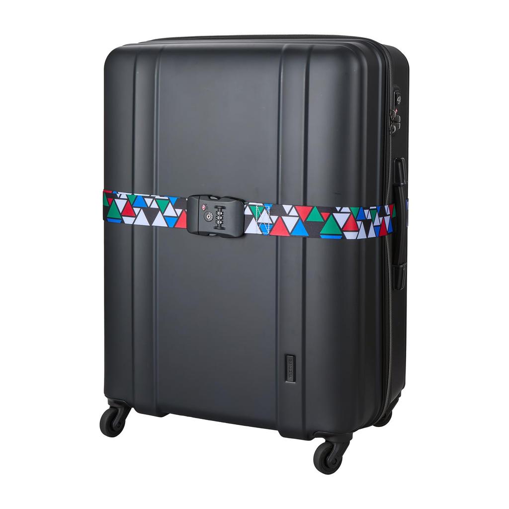 Siffler Suitcase Belt with TS Lock, Number Lock, Marker, Security, Anti-Theft, for International Travel, Siffler 209. Delta Color