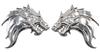 Wolf Car 3D Emblem Sticker Metal Easy Installation Double-sided Tape