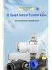 Adjustable Pneumatic Throttle and Speed Control Valve with Quick Connector for Air Tubes SL4 6 8-M5-01-02