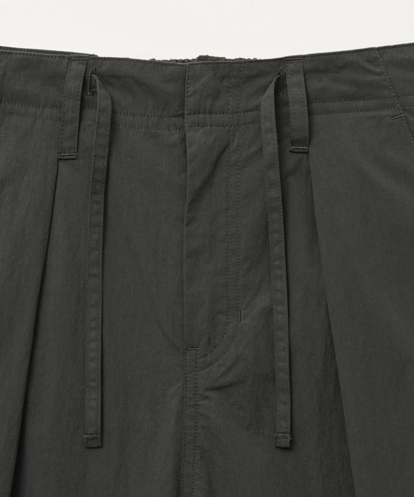 Seteo Curved Parachute Pants Charcoal