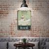 Vintage Goldendoodle Bath Metal Wall Art, Laundry Room Decor