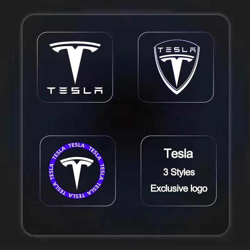 AAAIR1 Welcome Lights Door Light LED Modification Accessories Atmosphere Door Spotlight For Tesla Model 3/Y Model X S Cybertruck SpaceX