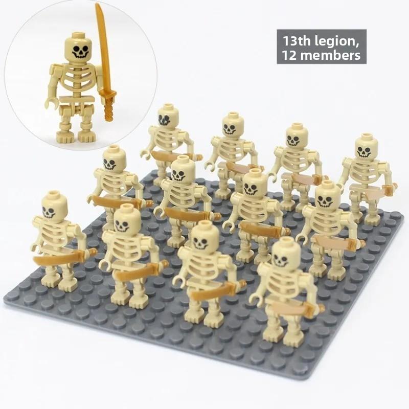 Soldier building blocks selling skulls, ninja bones and skull bodies, birthday gifts, Christmas gifts, children's toys.