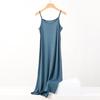 Women's Fashion Summer Spring Solid Color Print Sleeveless Suspenders Loose Waistline Casual Dresses