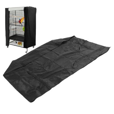 Bird Cage Cover for Night - Black Birdcage Cover, Insulated Birdcage Cover with Dust   - Fits Parakeet, Cockatiel & Conure Medium Cages (35