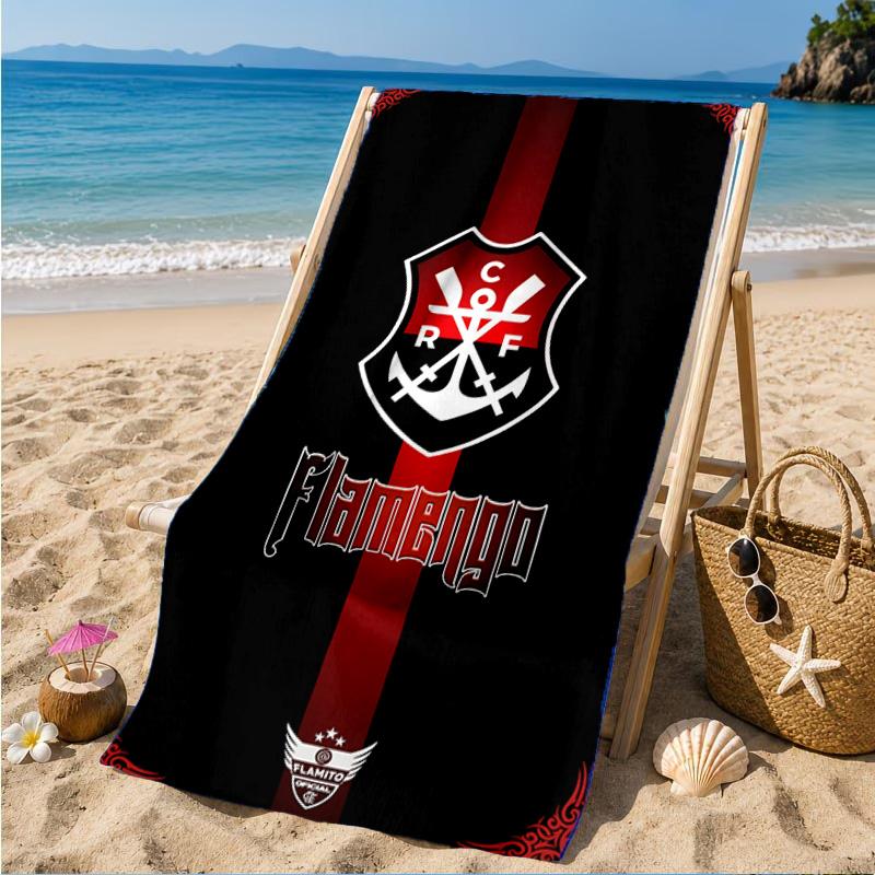 Fußballverein Aufgedrucktes Mikrofaser-Strandtuch, Weich und Saugfähig, Schnelltrocknend, Ideal für Sommerreisen, Strand-Essentials, Schwimmbad