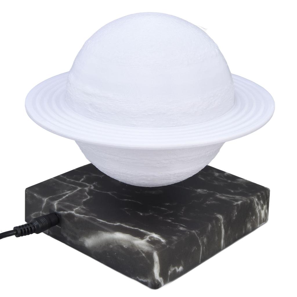 LED Saturn Nachtlicht 3 Farbmodi 3D-gedruckte Magnetschwebe Mondlampe für den Haushalt