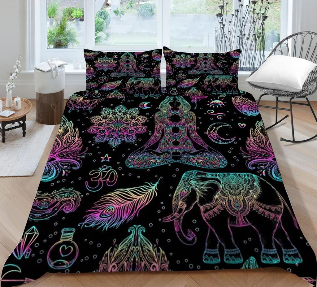 Boho Duvet Cover Set Bedding Set Cover Boho Style Boho Home Bedding Set Man Woman Single Double Size Bed Clothes
