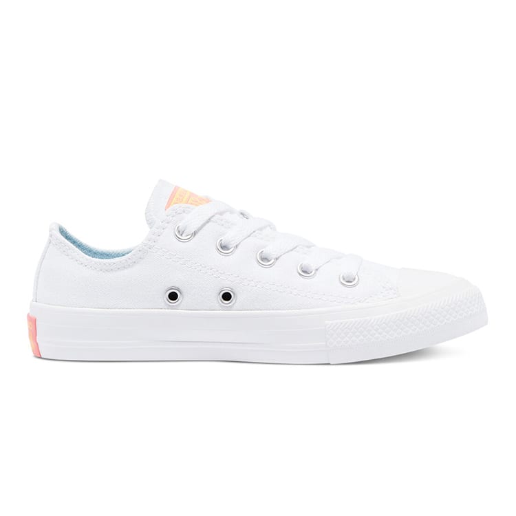 Converse Chuck Taylor All Star Low Top Comfortable Abrasion Resistant Low top Kids Canvas Shoes White Yellow Kids' 670702C