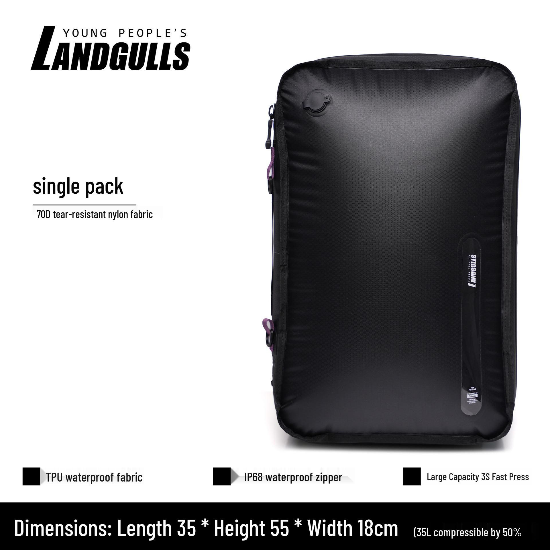 Airtight, Waterproof Compression Travel Storage Bag for Clothes 55x35x18CM