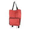 Folding Shopping Cart Trolley Bag with Wheels Large Capacity Foldable Design Waterproof Shopping Bag Portable Hand-Pulling Grocery Bag
