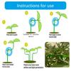 Gardening Training Clips Adjustable Plant Support System for Vine Vegetables 360 Degree Bendable Design Plastic Plant Clips