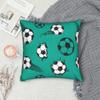 Green Cartoon Soccer Ball Peach Skin Pillowcase D Flat Printed Football Cushion Cover Kids Boy Room Sofa Bed Home Decor Pillow