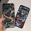 For LG K61 / Q61 / K62 / Q62 Case 2020 Fashion Back Cover Coque Flower Cartoon Animals Dragone Soft TPU Black Silicone Bumper