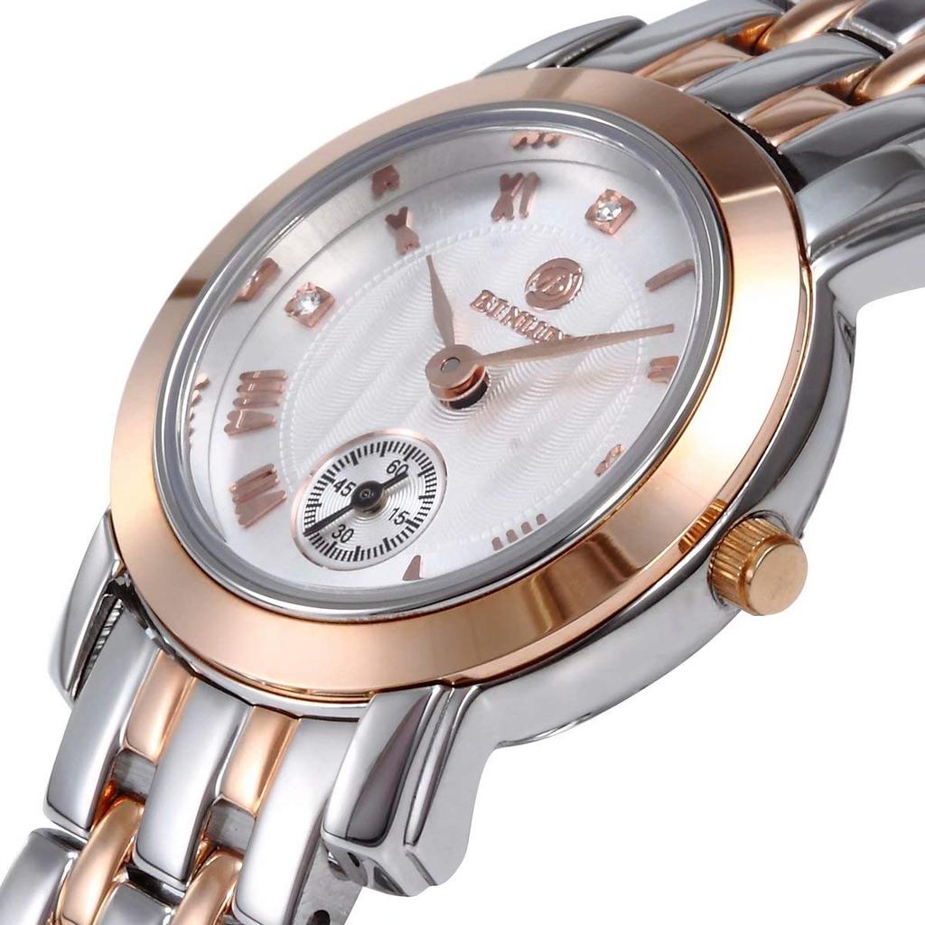 Reloj BINLUN para Hombre Mujer Reloj de Cuarzo Reloj Impermeable de Acero Inoxidable Unisex Regalo para Pareja Regalo de Día San Valentín