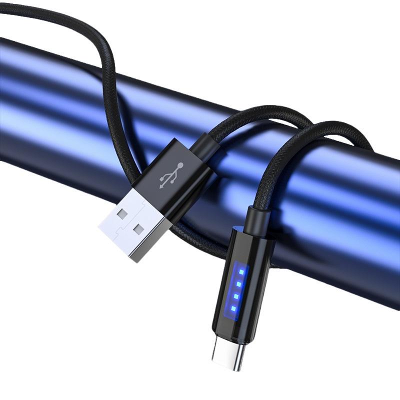 Auto Power-Off Marquee Display Cable for Huawei Type-C & Apple, 6A Fast Charging.