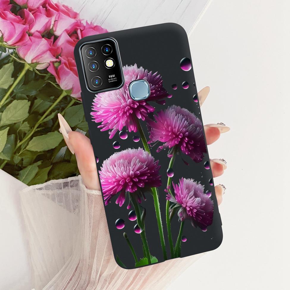 Case For Infinix Hot 10 Cover Aesthetic Cute Cat Fashion Funny Painted Bumper For Infinix Hot10 X682B X682C Casing
