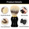 Men's Traditional Shaving Brush with Soft Foam and Badger Hair