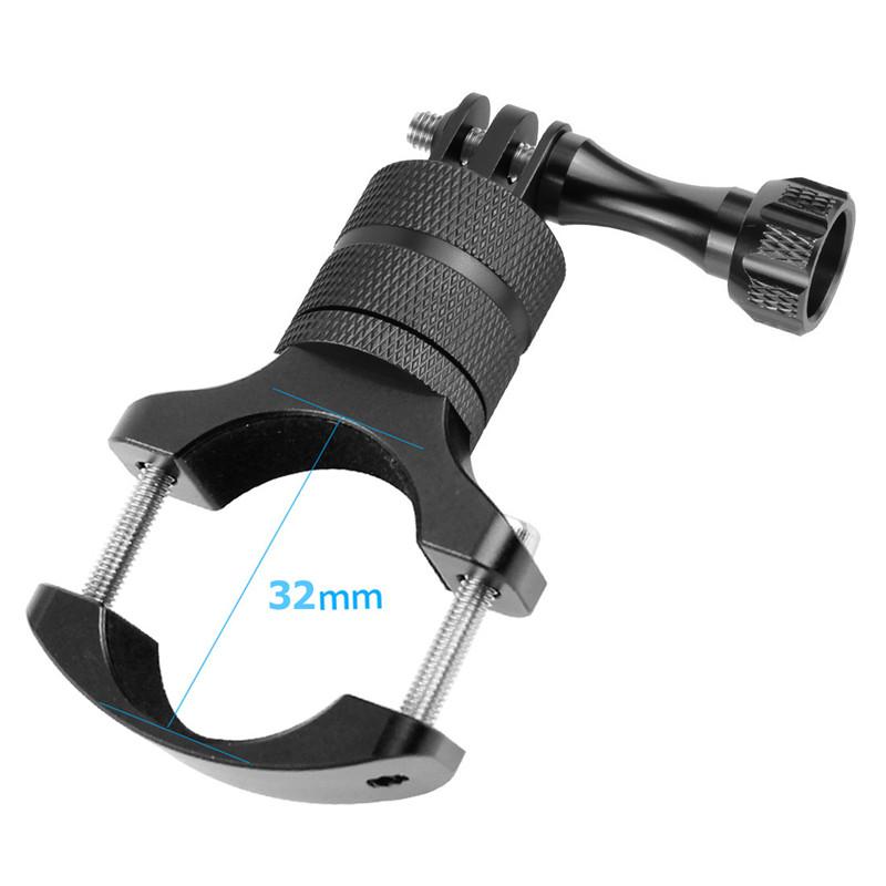 For GoPro 13 Motorcycle Bike Handlebar Mount for Gopro 12 11 10 9 8 7 DJI Action 5 Pro 360 Degree Rotation Handle Bar DSLR Clamp