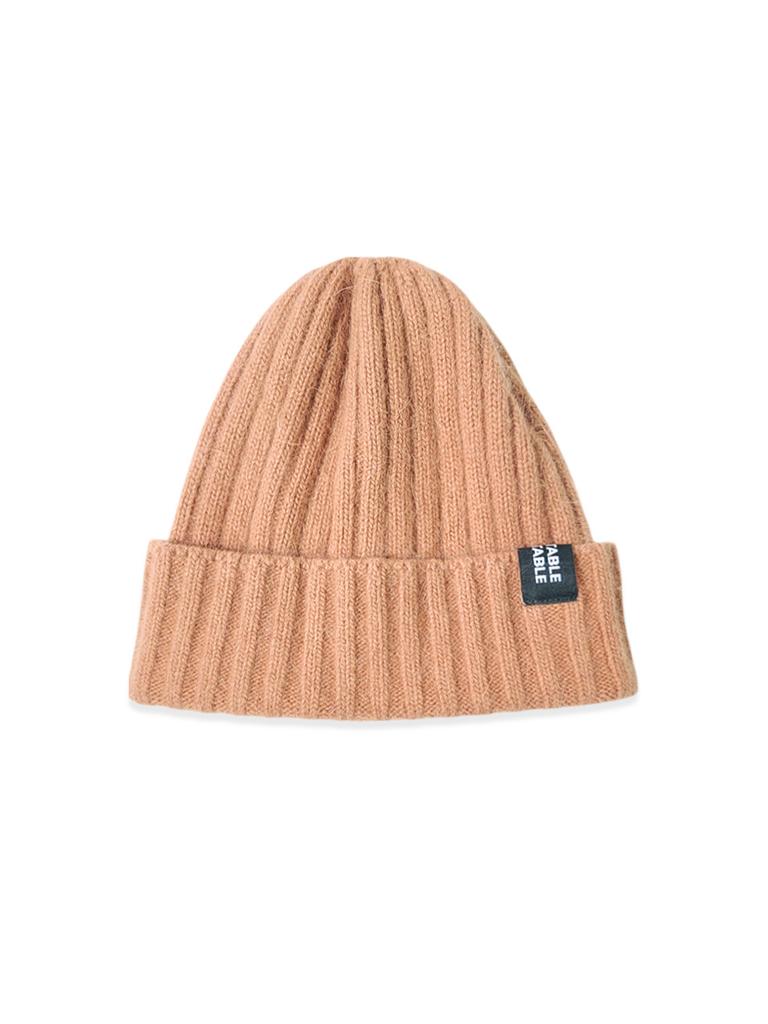 VEGETABLE TABLE Taro Angora Wool Beanie Purple
