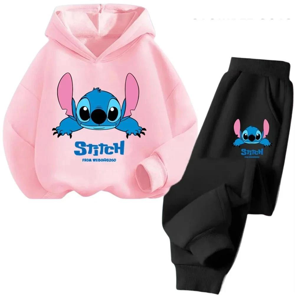 

Stitch Kids Spring & Autumn Hoodie and Pants Two-Piece Set 150 cm