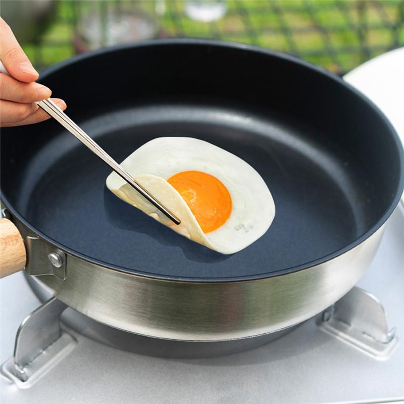 Classy-Portable Camping Frying Pan With Non Stick Coating Outdoor Cookware For Campers And Traveler Frying Pan With Handle