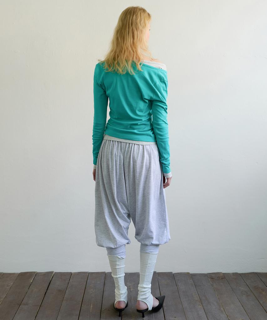 Aobteu Two-Way Henley T-Shirt - Mint