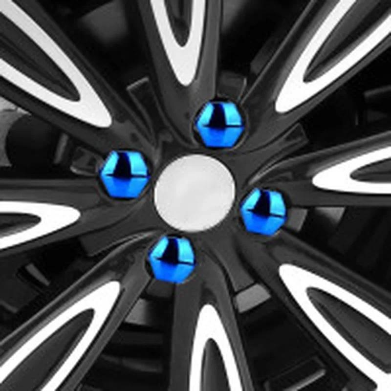 Capace șurub butuc auto 20 buc 17 mm Capace piulițe roată auto Șurub antirugină Jante Decor exterior Protecție specială soclu Rezistent la praf