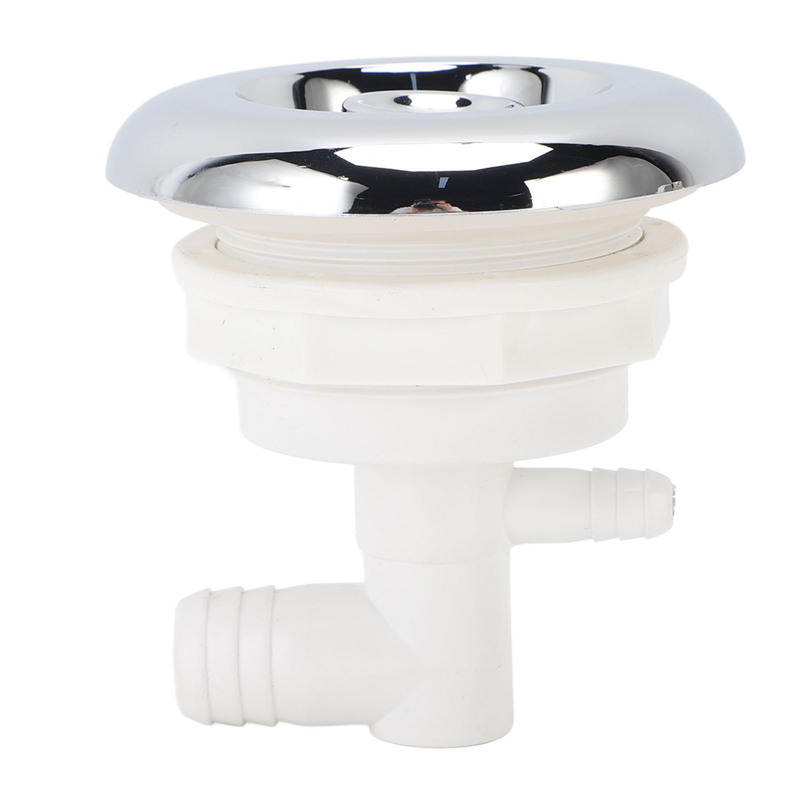 

Форсунка для ванны Форсунка для массажной ванны Регулируемая Гладкий внешний вид Нержавеющая сталь и ПВХ Выход воды Форсунка для бассейна серебро белый