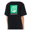 Drop Shoulder Sleeve T Shirt Women's Black Loose Fit 594599THV631000