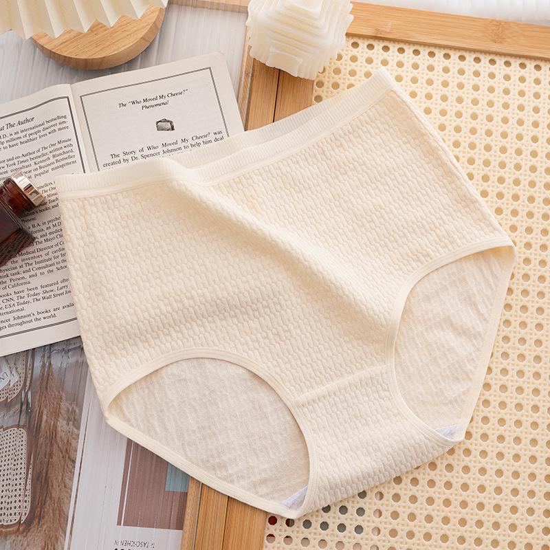 

Женские трусы, трусики большого размера, нижнее белье с высокой талией, жаккардовые трусики с подтяжкой живота 7A, антибактериальные женские трусики с промежностью без следов XXXL бежевый