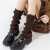 Casual Elegant 3D Flower Decorated Leg Warmers Soft Acrylic Ribbed Knit Turn Cuffs Boot Toppers Footless Socks for Women