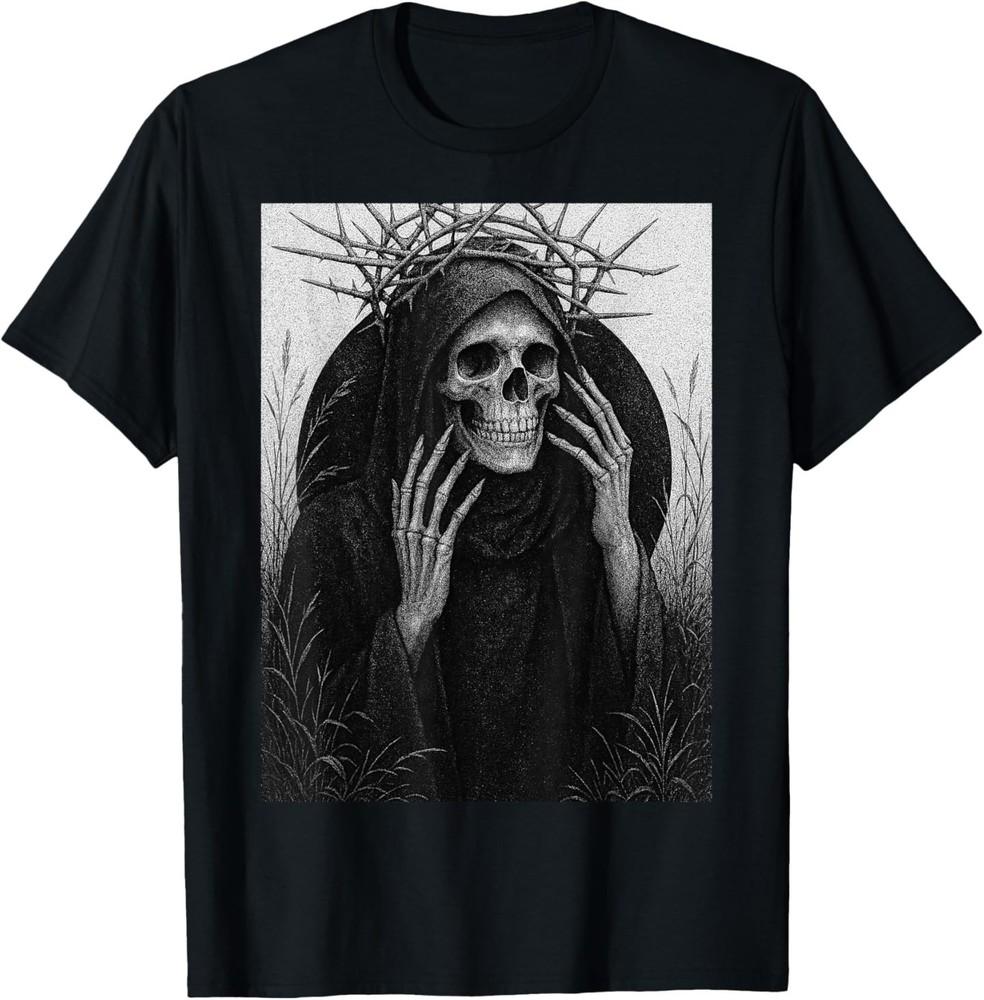 Occult Goth Gothic Alt Macabre Death Grim Reaper Dark Art T‑Shirt XXXL