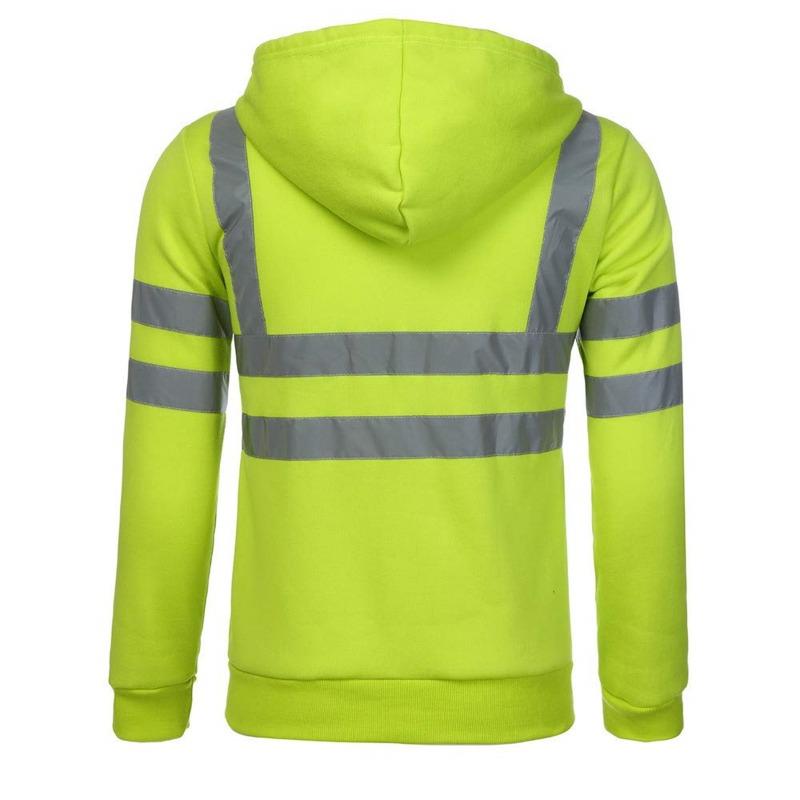 2026 Trending Men's Apparel: Everyday Outdoor, Hiking, Reflective Stripes, Zippered Hooded Top, Jacket, Men's