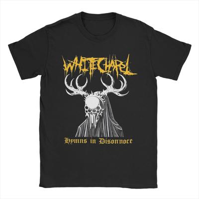 Unisexs Rock Whitechapel Deathcore Band Art T Shirt  Pure Cotton Tops Awesome Short Sleeve O Neck Tees Plus Size TShirts