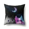 Polyester Throw Pillow Cover Home Decoration Throw Pillow Car Throw Pillow Lovely Animal Cat Print Cushion Cover