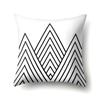 Polyester Pillow Case Geometric Decoration Home Petal Strip Printed Cushion Cover Bedside Cushion Cover Waist Cushion Cover