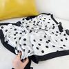 70*70cm Fashion Handkerchief Dot Print Silk Satin Neck Scarf For Women Small Shawls Hair Scarfs Female Bag Scarves For Ladies