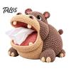 Milk Cotton Yarn Craft Animal Crochet Tissue Box Cover DIY Kit, Highland Cow Holder Making Cute Easy Patterns for Beginners Pumpkin Turkey Frog