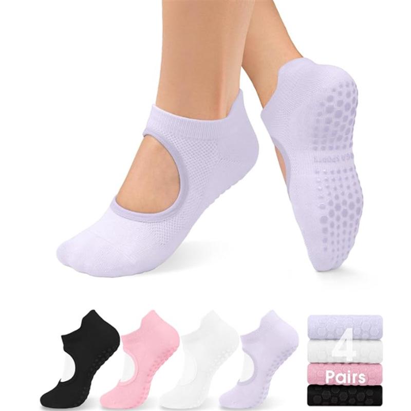 Women's Non-slip Mesh Yoga Socks - Breathable Summer Fitness & Running