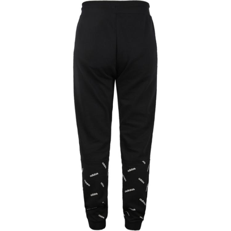 Adidas Neo AOP TP Lace-Up Comfortable Fashion Knitted Sports Pants Men Bottoms Black DW7867