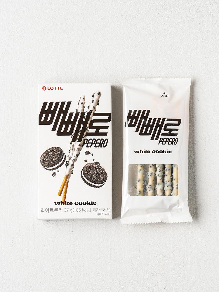 Lotte White Cookie Pepero Stick Biscuit 37g 1ea